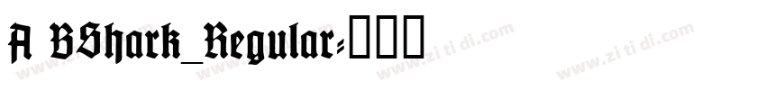 A BShark_Regular字体转换